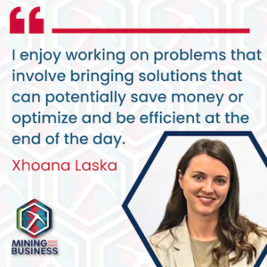 Xhoana Laska Quote: I enjoy working on problems that involve bringing solutions that can potentially save money or optimize and be efficient at the end of the day.